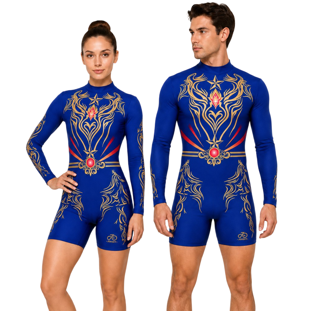 Unisex Premium Printed Finish Strong Biketard