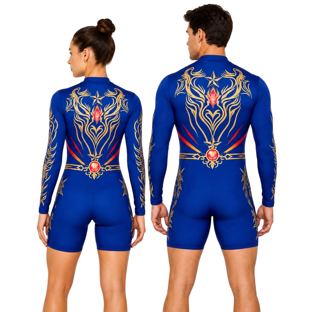 Unisex Premium Printed Finish Strong Biketard
